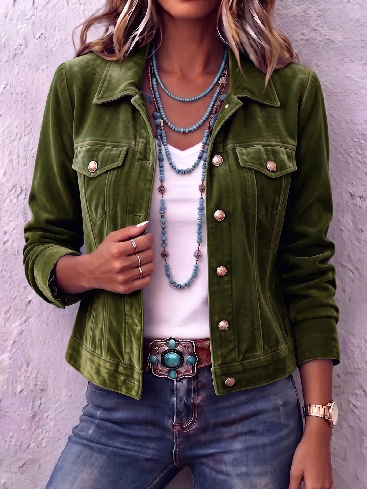 Brynn | Women's Corduroy Trucker Jacket