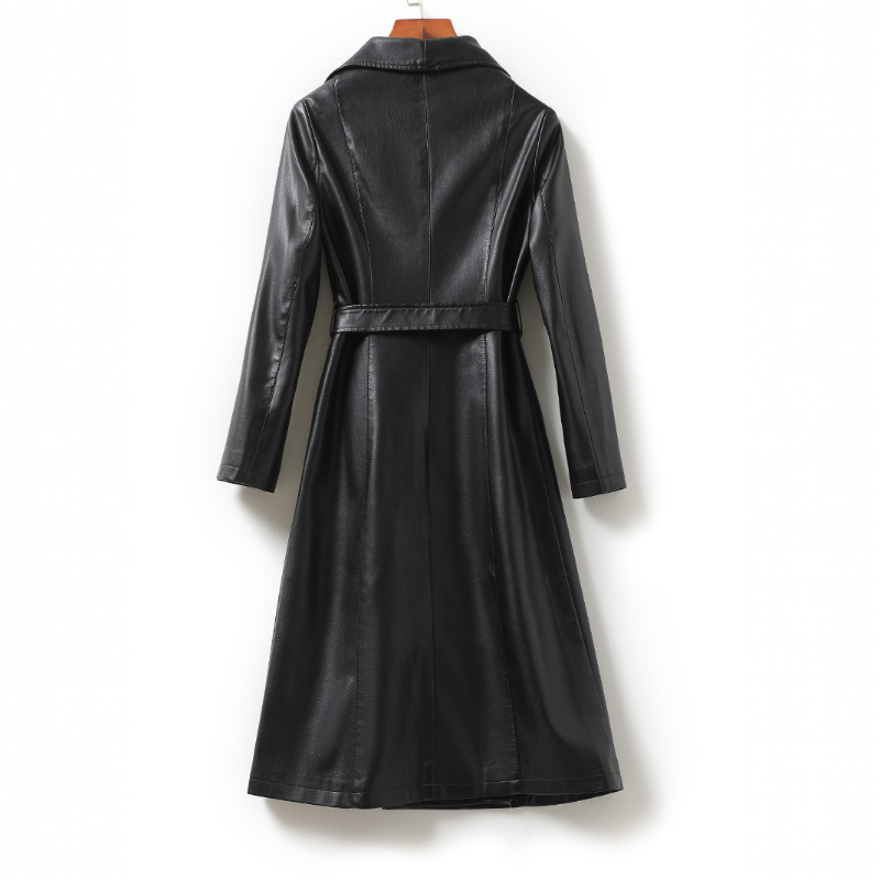 Natalie | Women's Leather Trench Coat