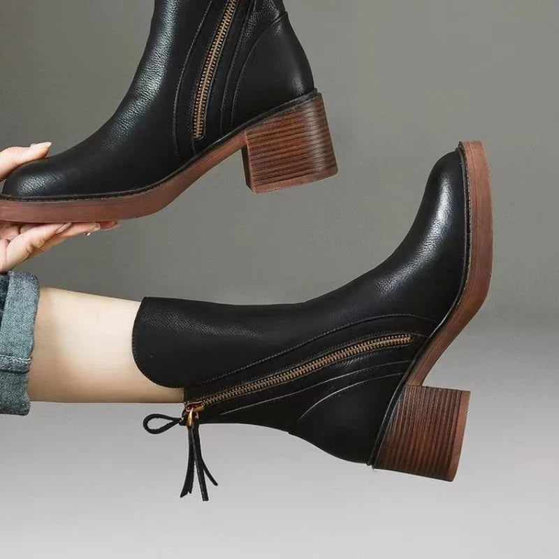 Chloe | Women's Leather Ankle Boots