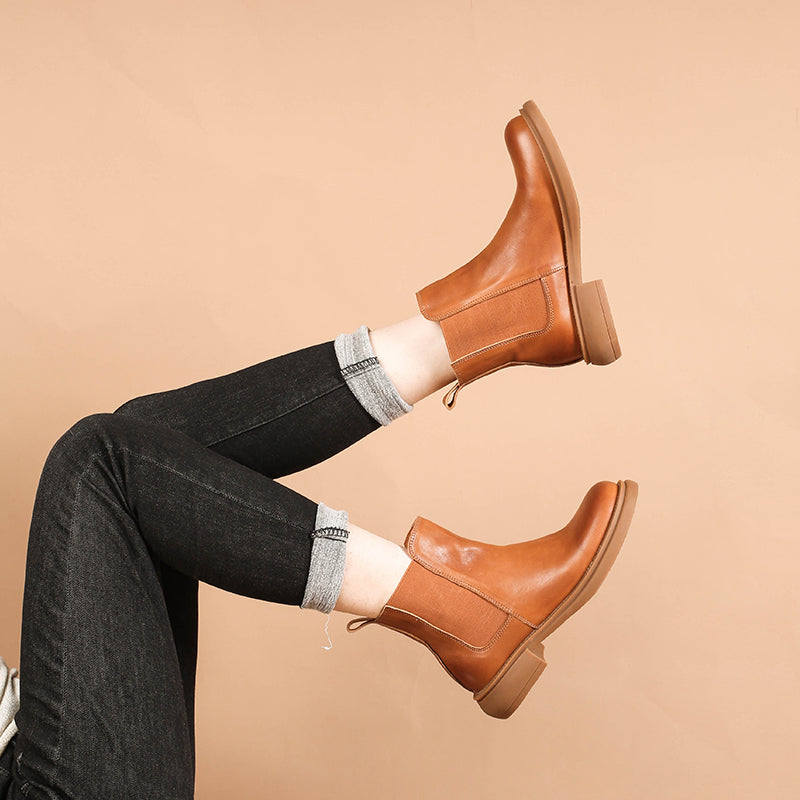 Olivia | Women's Leather Chelsea Boots