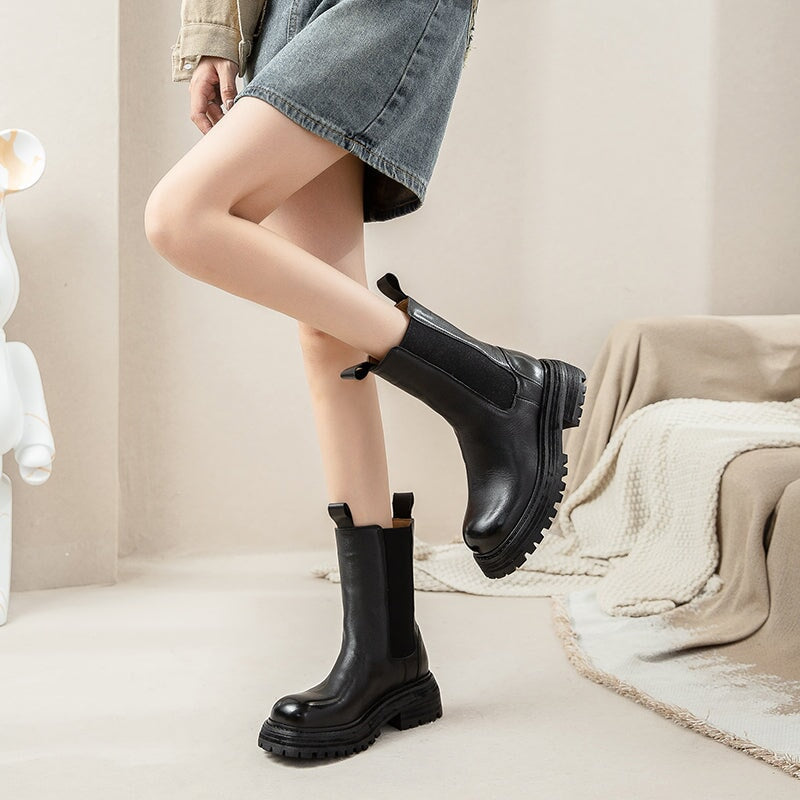 Sophia | Women's Leather Chelsea Boots