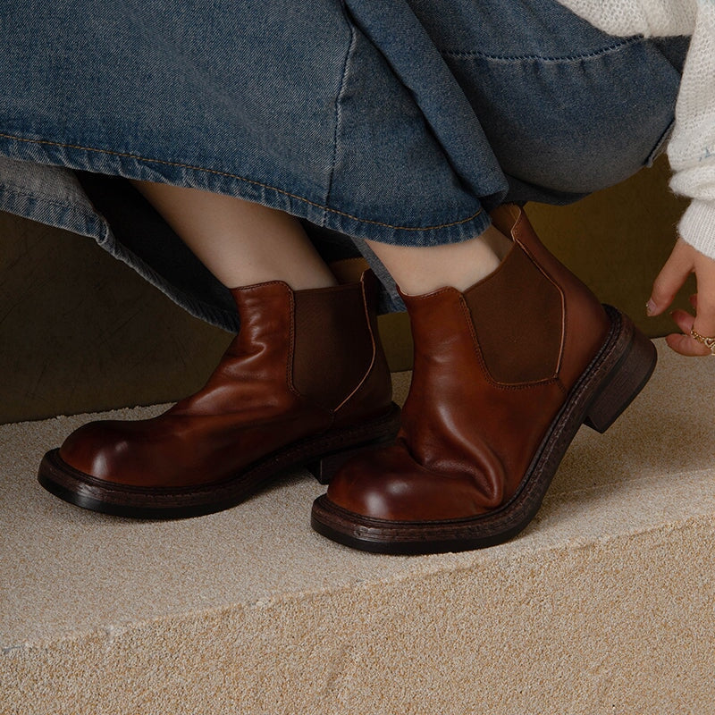 Emma | Women's Leather Chelsea Boots