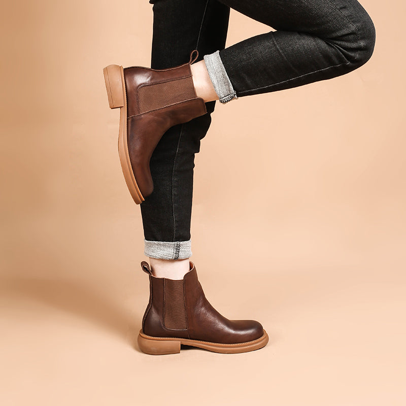 Olivia | Women's Leather Chelsea Boots