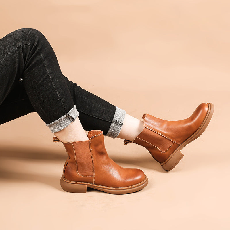 Olivia | Women's Leather Chelsea Boots