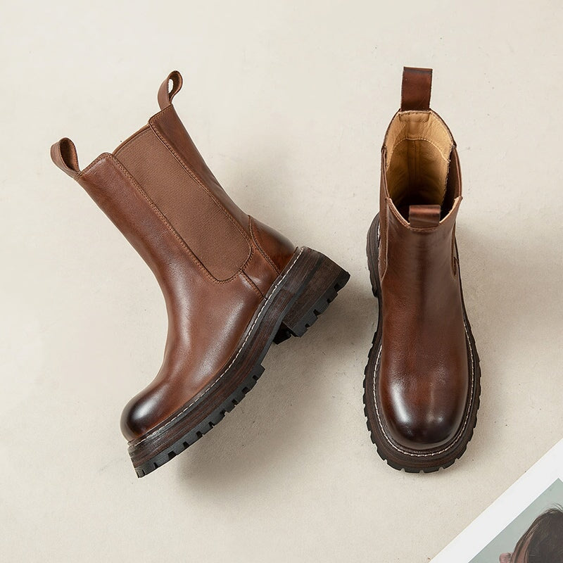 Sophia | Women's Leather Chelsea Boots