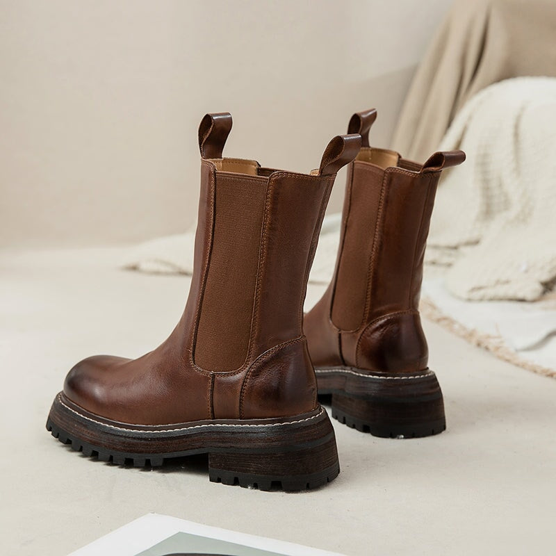 Sophia | Women's Leather Chelsea Boots