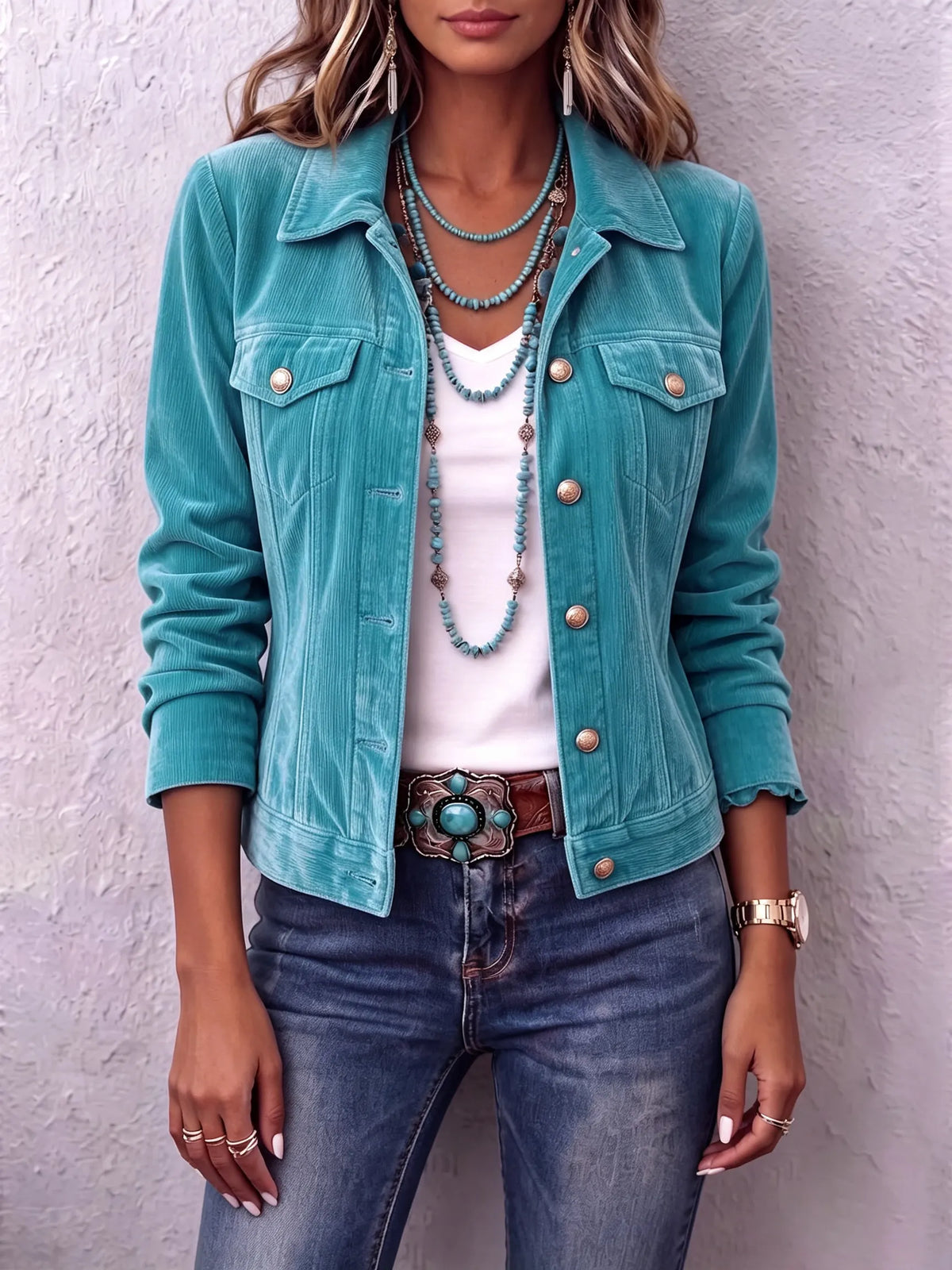 Brynn | Women's Corduroy Trucker Jacket