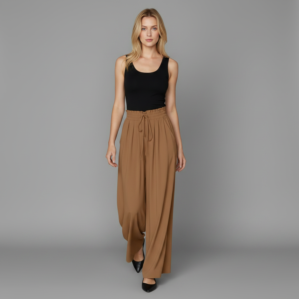 Elegant Black Trousers | Women's Casual Leisure Pants