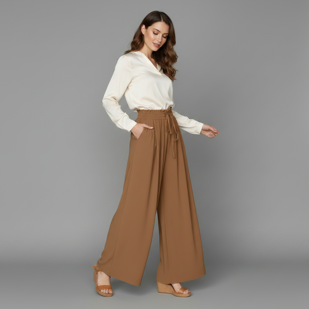 Elegant Black Trousers | Women's Casual Leisure Pants
