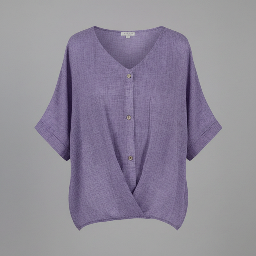 Elegant V-Neck Blouse | Women's Fashion Top