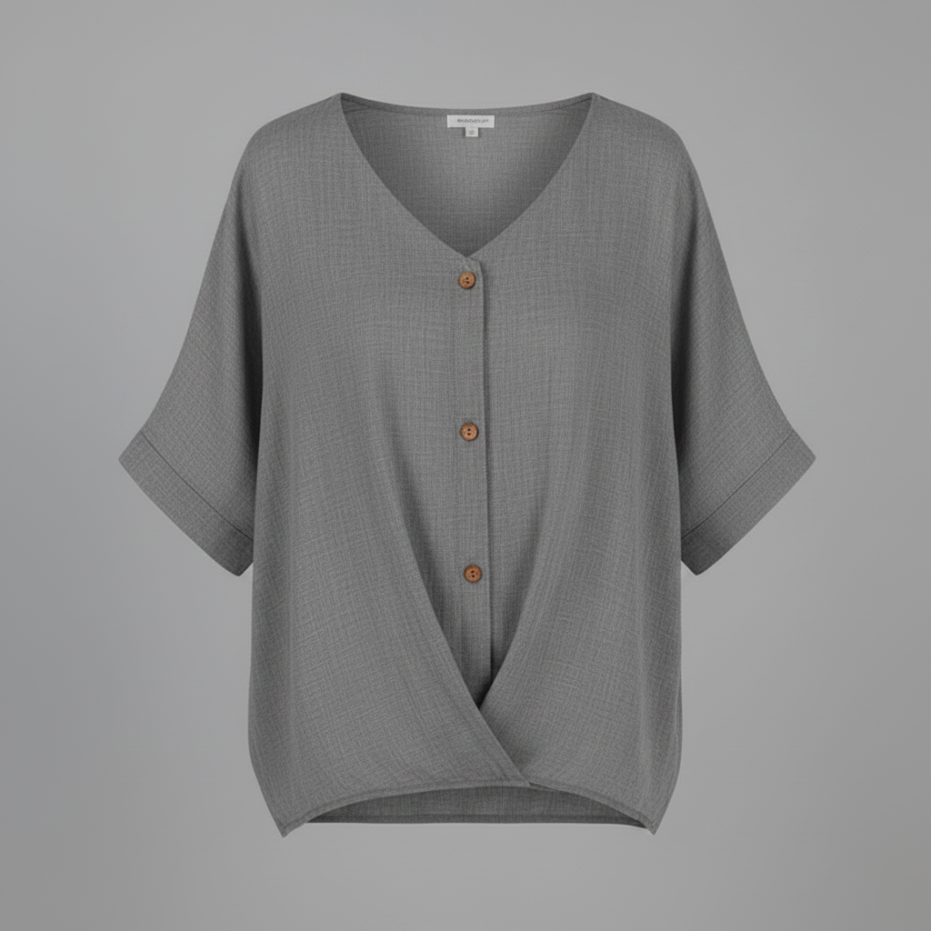 Elegant V-Neck Blouse | Women's Fashion Top