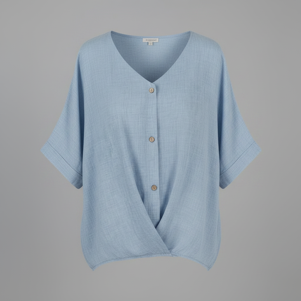 Elegant V-Neck Blouse | Women's Fashion Top