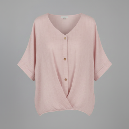 Elegant V-Neck Blouse | Women's Fashion Top