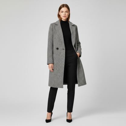 Elegant Wool Coat | Women's Long Winter Coat