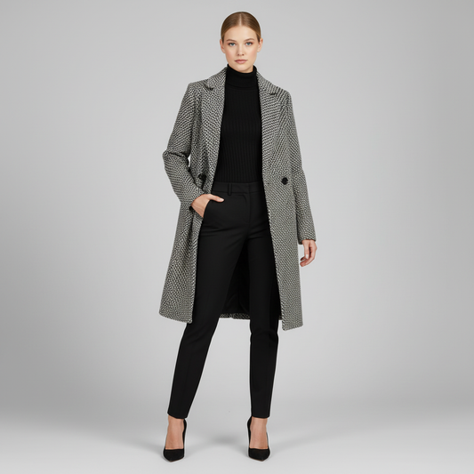 Elegant Wool Coat | Women's Long Winter Coat