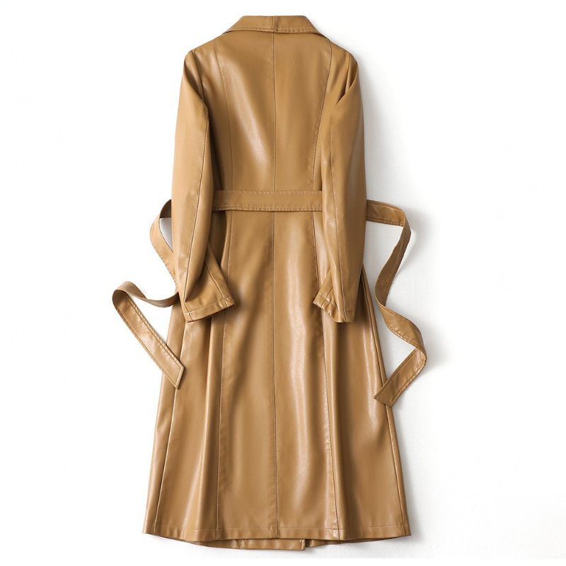 Natalie | Women's Leather Trench Coat
