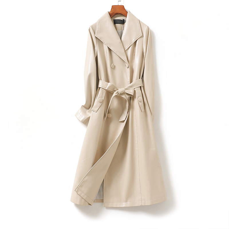 Natalie | Women's Leather Trench Coat