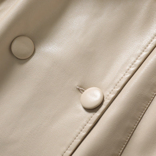 Natalie | Women's Leather Trench Coat