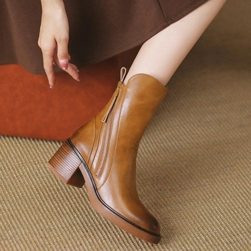 Chloe | Women's Leather Ankle Boots
