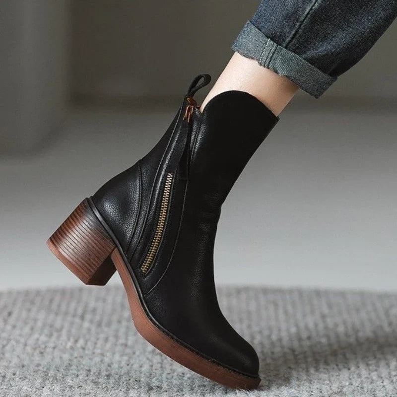 Chloe | Women's Leather Ankle Boots