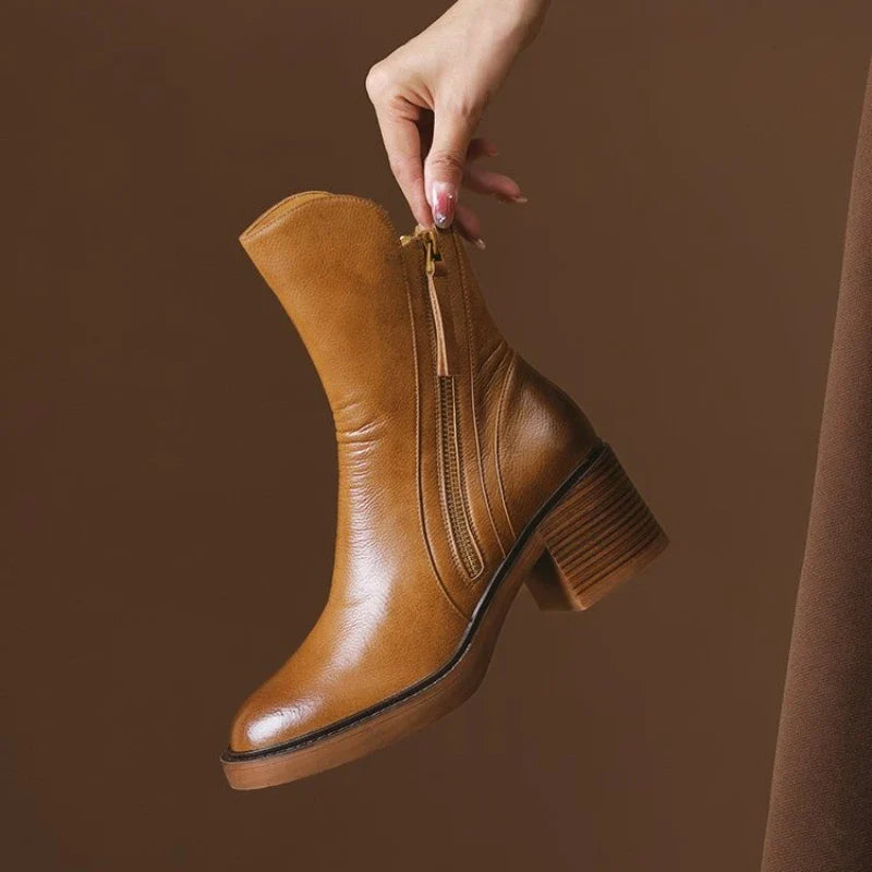 Chloe | Women's Leather Ankle Boots