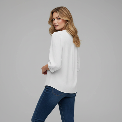 Silk Patchwork Blouse | Women's Summer Top