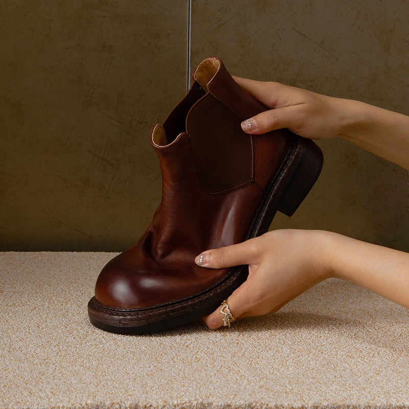 Emma | Women's Leather Chelsea Boots