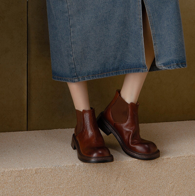 Emma | Women's Leather Chelsea Boots