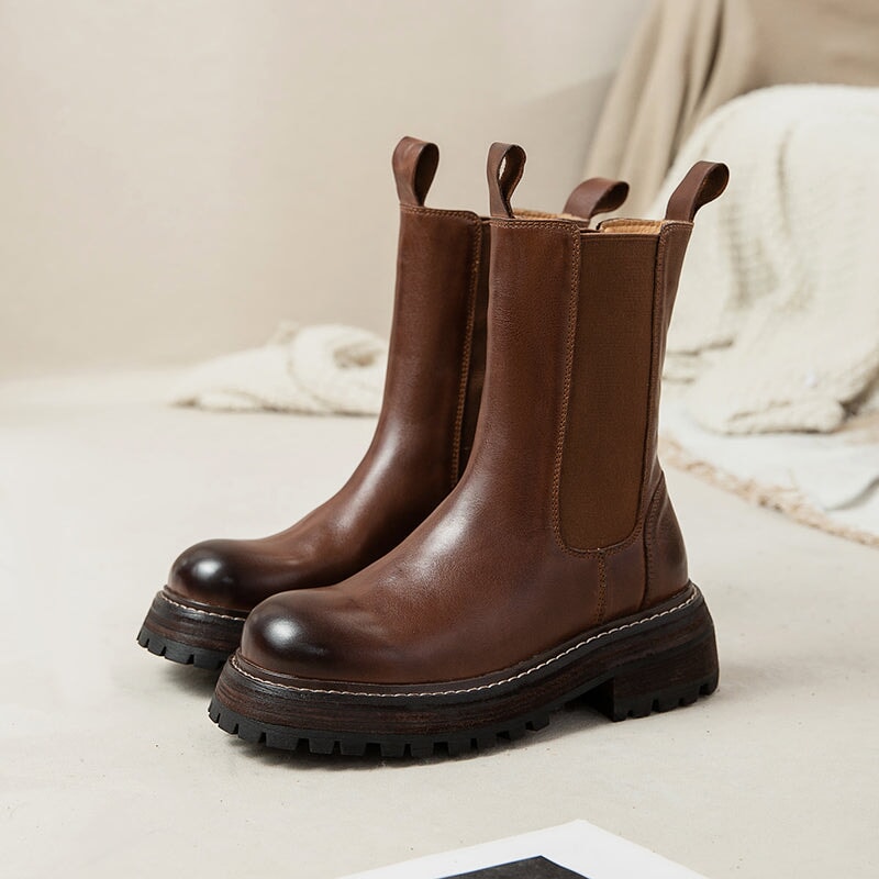 Sophia | Women's Leather Chelsea Boots
