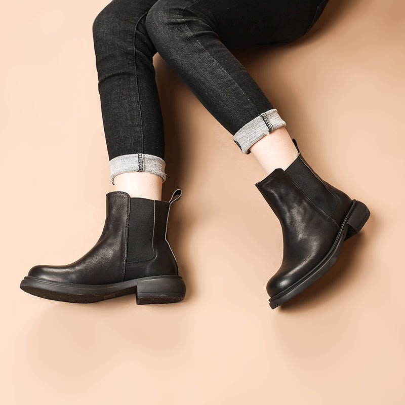 Olivia | Women's Leather Chelsea Boots