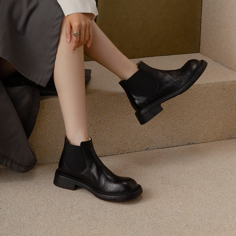 Emma | Women's Leather Chelsea Boots