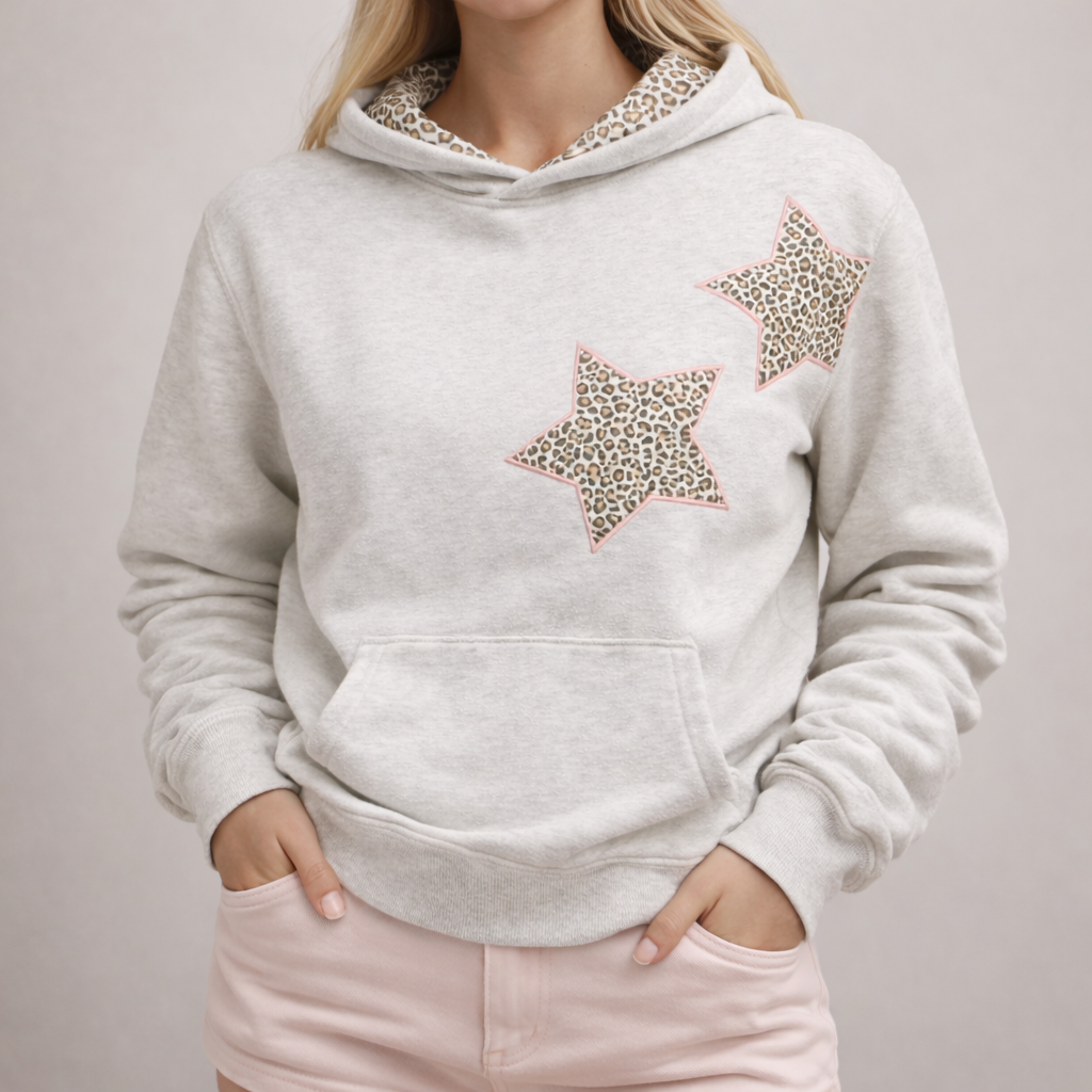 Leopard Star Luxe Hoodie